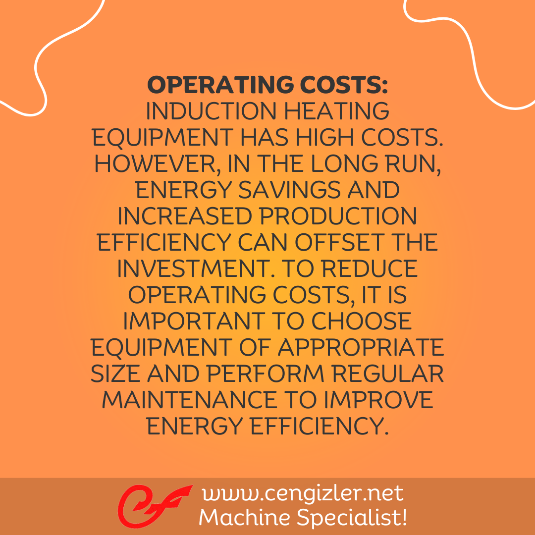 5 To reduce operating costs, it is important to choose equipment of appropriate size and perform regular maintenance to improve energy efficiency
